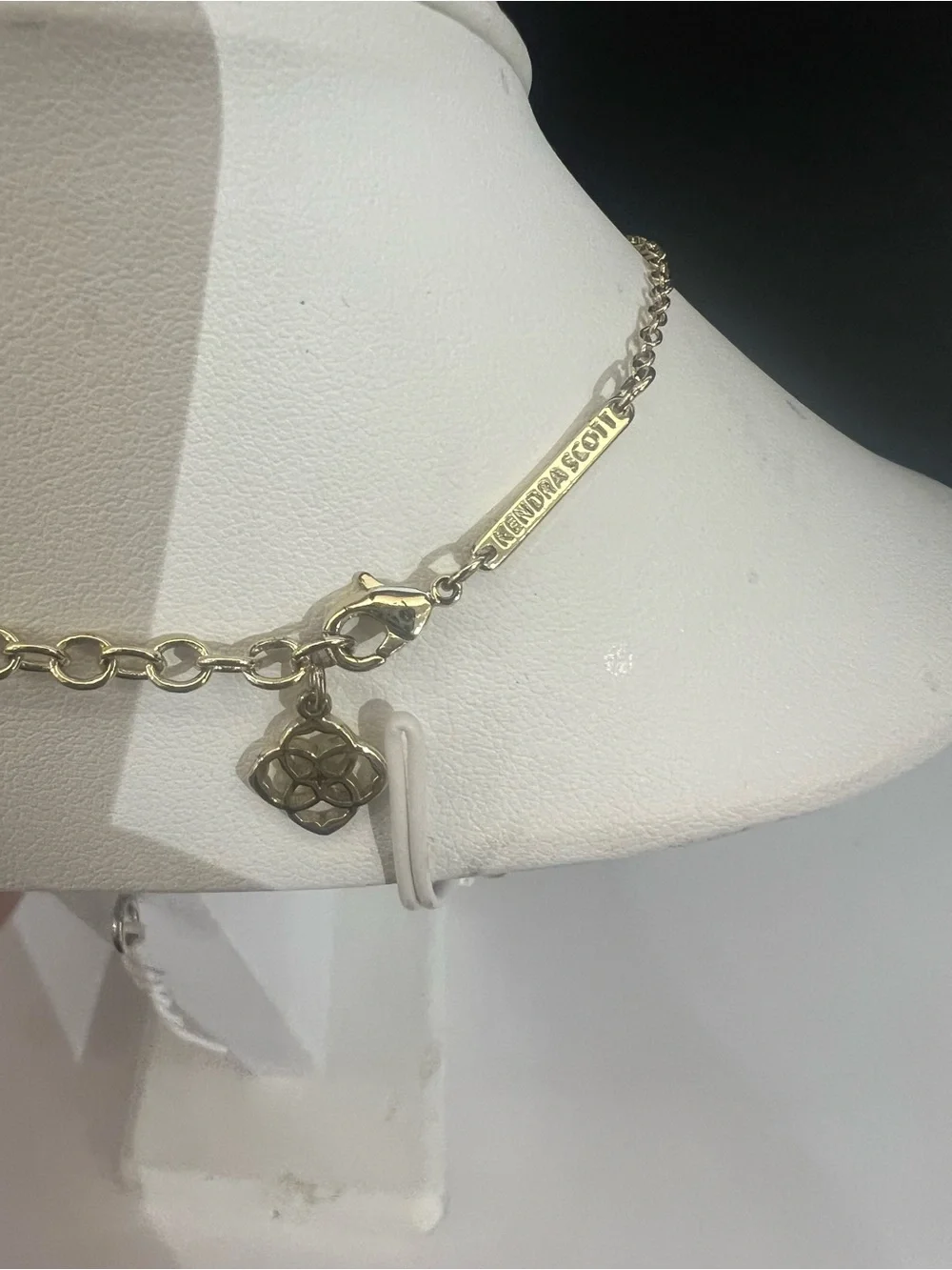 Kendra Scott Elisa Orange Gold Tone Necklace - Picture 3 of 4